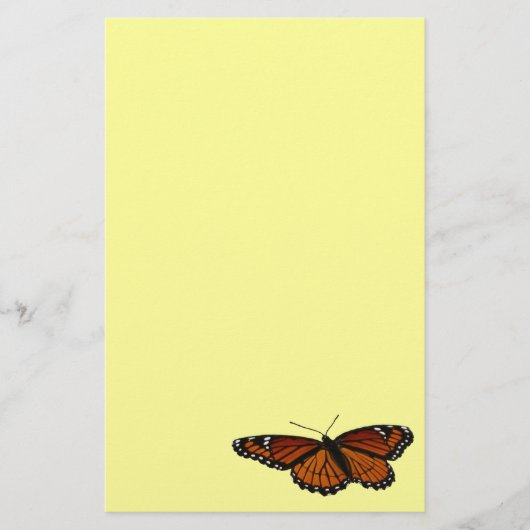 ルイジアナチョウ(Viceroy Butterfly)の美しい自然写真 便箋 (正面)
