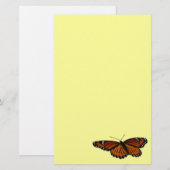ルイジアナチョウ(Viceroy Butterfly)の美しい自然写真 便箋 (正面/裏面)