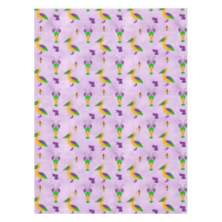 ルイジアナテーマドマルディグラ テーブルクロス