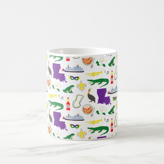 ルイジアナニューオーリンズマーディグラスコーヒーマグ コーヒーマグカップ (中央)