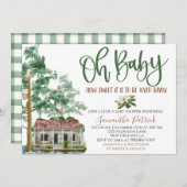 ルイジアナバイユーベビーシャワー招待状 招待状 (正面/裏面)