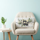 ルイジアナパーソナライズされた州ユアホームシティ素朴 ランバークッション (椅子)