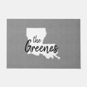 ルイジアナファミリーモノグラム州ドormat ドアマット (正面)