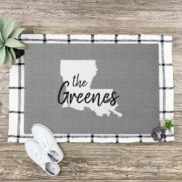 ルイジアナファミリーモノグラム州ドormat ドアマット