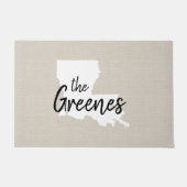 ルイジアナファミリーモノグラム州ドormat ドアマット (正面)