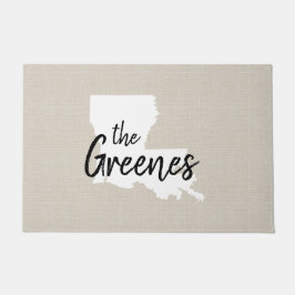 ルイジアナファミリーモノグラム州ドormat ドアマット