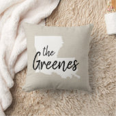 ルイジアナファミリーモノグラム州装飾用クッション クッション (ブランケット)