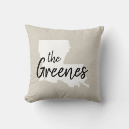 ルイジアナファミリーモノグラム州装飾用クッション クッション