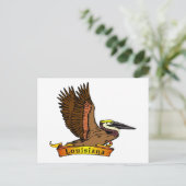 ルイジアナブラウンペリカン ポストカード (スタンド正面)