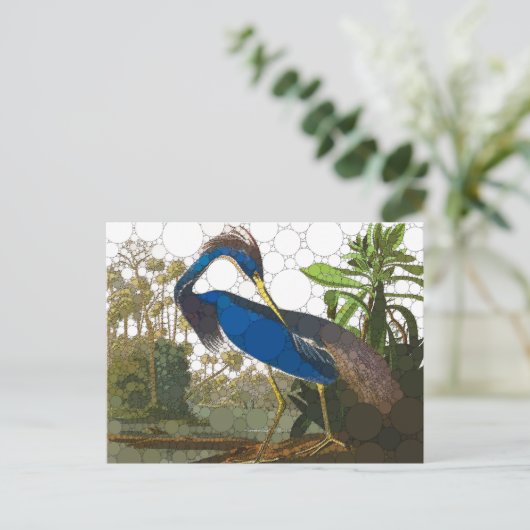 ルイジアナブルーヘロンバイアフタージョンジェームズ・オードボン ポストカード (スタンド正面)