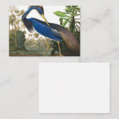 ルイジアナヘロンバイジョンジェームズオードゥボン ノートカード (正面/裏面)