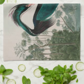 ルイジアナヘロンバーズオブアメリカオードボンプリント キッチンタオル (折り畳み)