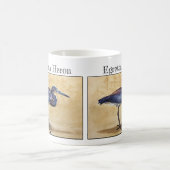 ルイジアナヘロン (Egretta tricolor) コーヒーマグカップ (中央)