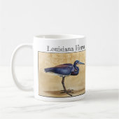 ルイジアナヘロン (Egretta tricolor) コーヒーマグカップ (左)