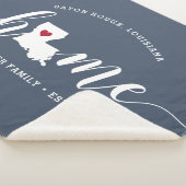 ルイジアナホーム州 パーソナライズされた シェルパブランケット (3/4)