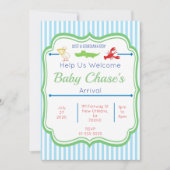 ルイジアナボーイベビーシャワー招待状 招待状 (正面)