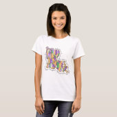 ルイジアナマルディグラスバーボン通りカーニバル Tシャツ (正面フル)
