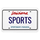ルイジアナライセンスプレートフレキシブル マグネット (横)