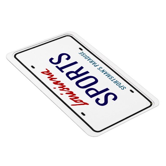 ルイジアナライセンスプレートフレキシブル マグネット (右側)