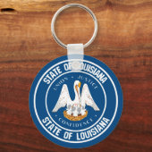 ルイジアナラウンドエンブレム キーホルダー (正面)