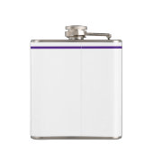 ルイジアナレディースファッションカウボーブーパープルイエロー フラスク (裏面)