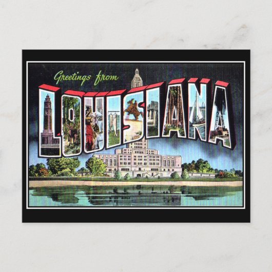 ルイジアナヴィンテージはがき ポストカード (正面)