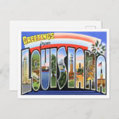 ルイジアナヴィンテージ大文字葉書 ポストカード (正面/裏面)