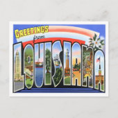 ルイジアナヴィンテージ大文字葉書 ポストカード (正面)
