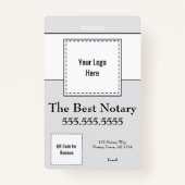 ルイジアナ公証人公式バッジの州QRコード付き バッジ (裏面)