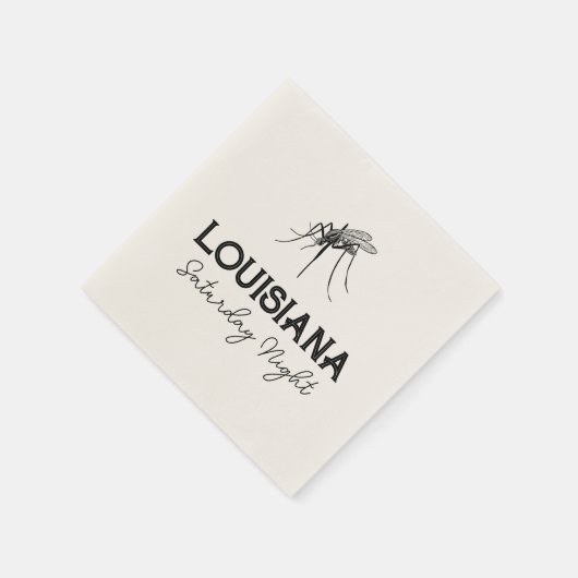 ルイジアナ土曜ナイトカスタマイズ可能ナプキン スタンダードカクテルナプキン (角)