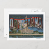 ルイジアナ大文字場面ルイジアナ ポストカード (正面/裏面)