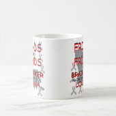 ルイジアナ州での脳がん啓発 コーヒーマグカップ (中央)