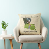 ルイジアナ州に住む古い地図州の形をした写真 クッション (椅子)