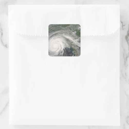 ルイジアナ州のハリケーン・グスタフ スクエアシール (バッグ)