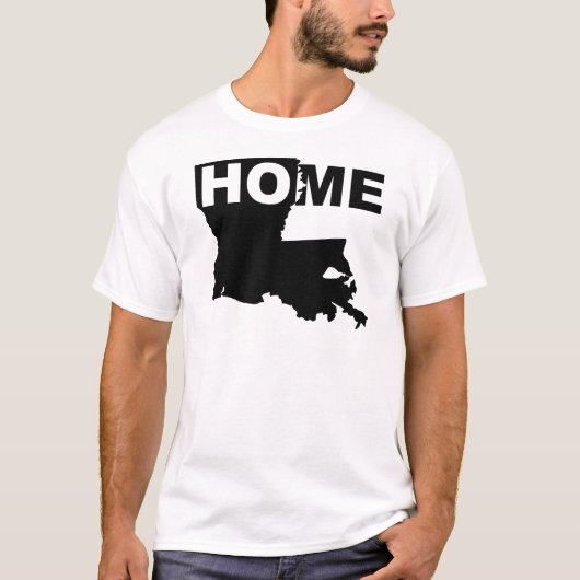 ルイジアナ州のホーム・アウェイ・ステートTシャツ Tシャツ (正面)