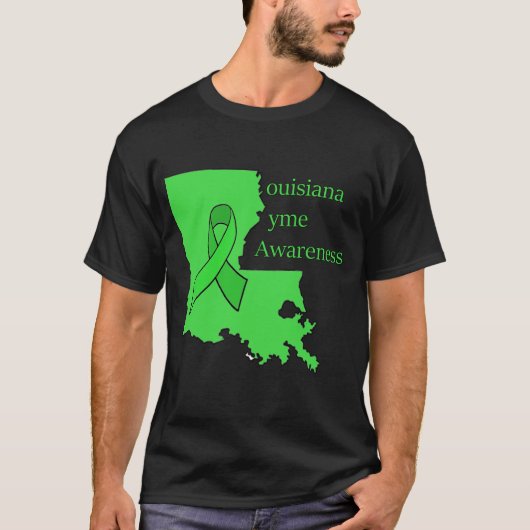 ルイジアナ州のライム病啓発Tシャツ Tシャツ (正面)