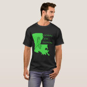 ルイジアナ州のライム病啓発Tシャツ Tシャツ (正面フル)