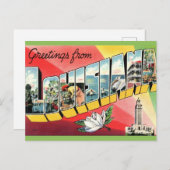 ルイジアナ州のヴィンテージプリーティング ポストカード (正面/裏面)