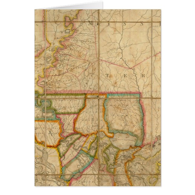 ルイジアナ州の地図 (正面)