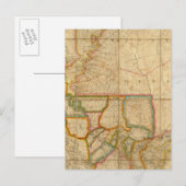 ルイジアナ州の地図 ポストカード (正面/裏面)