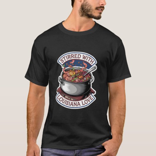 ルイジアナ州の愛に感動 Tシャツ (正面)