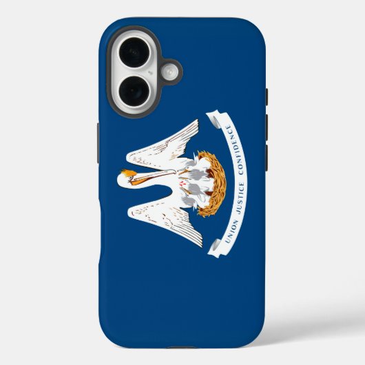ルイジアナ州の旗のデザイン Case-Mate iPhoneケース (裏面)