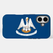 ルイジアナ州の旗のデザイン Case-Mate iPhoneケース (裏面 (横))