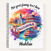 ルイジアナ州の水彩画 ノートブック (正面)