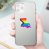 ルイジアナ州の誇り LGBTQ プログレスプライド シール (スマートフォン)