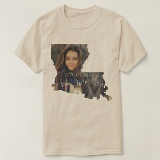 ルイジアナ州のTシャツの写真州 Tシャツ (デザイン正面)