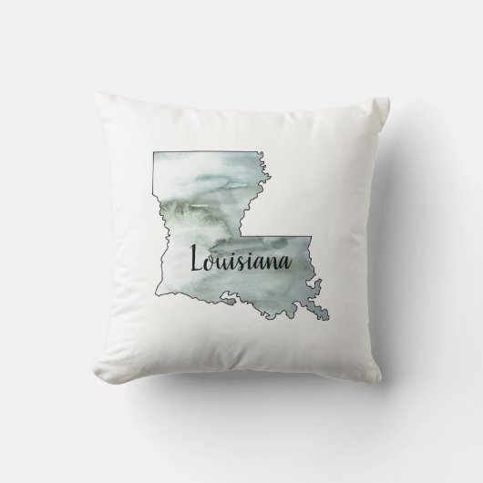 ルイジアナ州イラストレーション絵画ズ クッション (正面)
