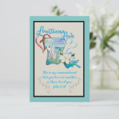 ルイジアナ州ウォーターカラーカード サンキューカード (スタンド正面)