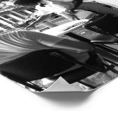 ルイジアナ州カフェドゥモンデニューオーリンズでウェイトレス ポスター (角)