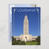 ルイジアナ州キャピトル建物バトンルージュ ポストカード (正面/裏面)
